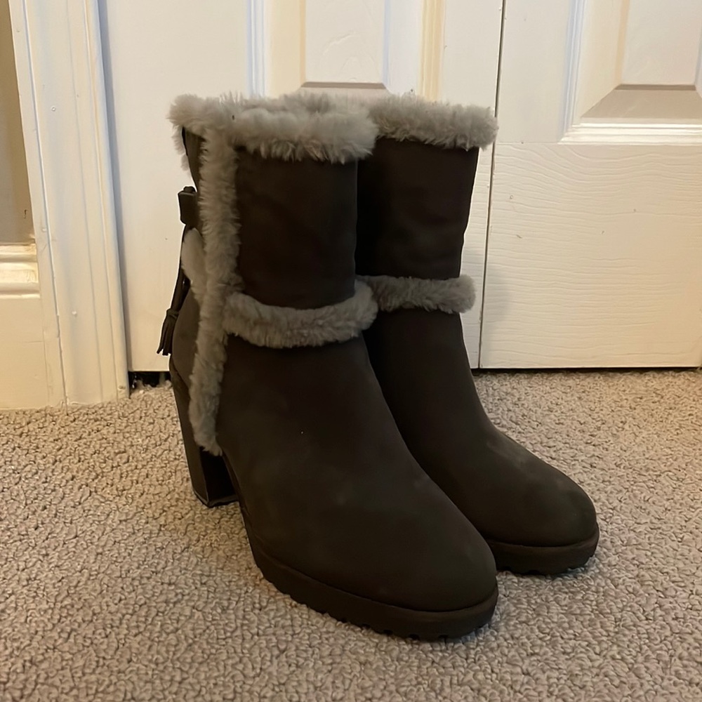 Frye “Jen” Shearling Healed Boots